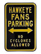 Iowa Hawkeyes No Cyclones Parking Sign