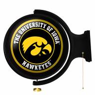 Iowa Hawkeyes Round Rotating Lighted Wall Sign