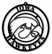 Iowa Hawkeyes Silhouette Logo Cutout Door Hanger