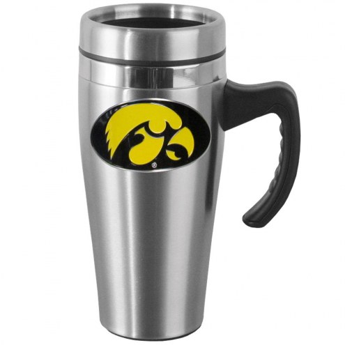 Iowa Hawkeyes Steel Travel Mug w/Handle