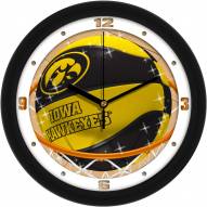 Iowa Hawkeyes Slam Dunk Wall Clock