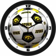 Iowa Hawkeyes Soccer Wall Clock