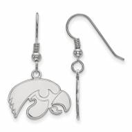 Iowa Hawkeyes Sterling Silver Small Dangle Earrings