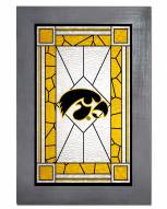Iowa Hawkeyes Stained Glass with Frame