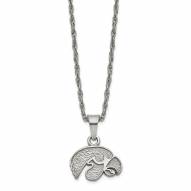 Iowa Hawkeyes Stainless Steel Pendant Necklace