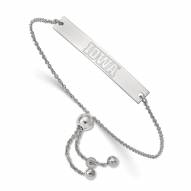Iowa Hawkeyes Sterling Silver Bar Bracelet