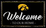 Iowa Hawkeyes Team Color Welcome Sign