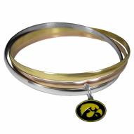 Iowa Hawkeyes Tri-color Bangle Bracelet
