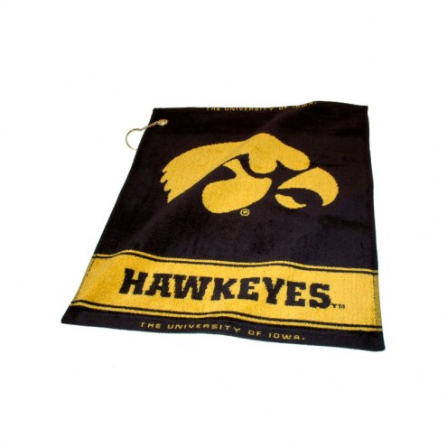 Iowa Hawkeyes Woven Golf Towel