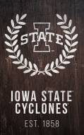 Iowa State Cyclones 11" x 19" Laurel Wreath Sign