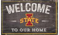 Iowa State Cyclones 11" x 19" Welcome to Our Home Sign