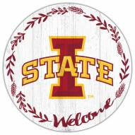 Iowa State Cyclones 12" Welcome Circle Sign