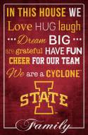 Iowa State Cyclones 17" x 26" In This House Sign