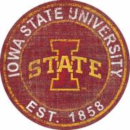 Iowa State Cyclones 24" Heritage Logo Round Sign