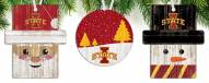 Iowa State Cyclones 3-Pack Christmas Ornament Set