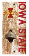 Iowa State Cyclones 6" x 12" Distressed Bottle Opener