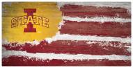 Iowa State Cyclones 6" x 12" Flag Sign