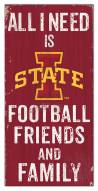 Iowa State Cyclones 6" x 12" Friends & Family Sign