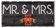 Iowa State Cyclones 6" x 12" Mr. & Mrs. Sign