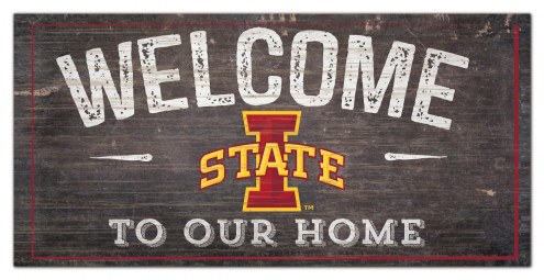 Iowa State Cyclones 6&quot; x 12&quot; Welcome Sign