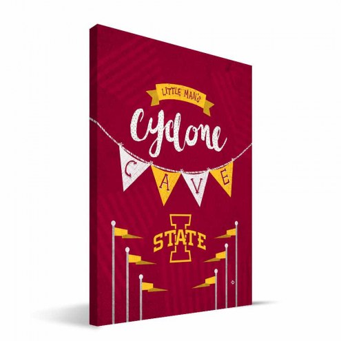 Iowa State Cyclones 8&quot; x 12&quot; Little Man Canvas Print