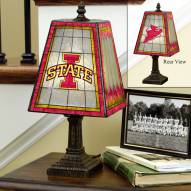 Iowa State Cyclones Art Glass Table Lamp