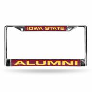 Iowa State Cyclones Chrome Alumni License Plate Frame