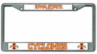 Iowa State Cyclones Chrome License Plate Frame