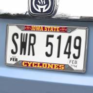 Iowa State Cyclones Chrome Metal License Plate Frame