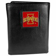 Iowa State Cyclones Deluxe Leather Tri-fold Wallet in Gift Box