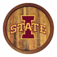 Iowa State Cyclones "Faux" Barrel Top Sign