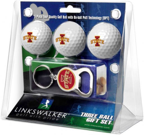 Iowa State Cyclones Golf Ball Gift Pack with Key Chain