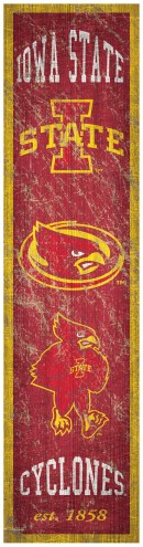 Iowa State Cyclones Heritage Banner Vertical Sign