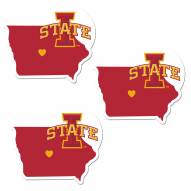 Iowa State Cyclones Home State Decal - 3 Pack