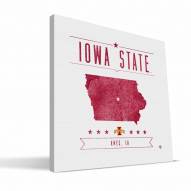 Iowa State Cyclones Industrial Canvas Print