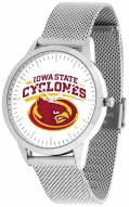 Iowa State Cyclones Silver Mesh Statement Watch