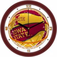 Iowa State Cyclones Slam Dunk Wall Clock
