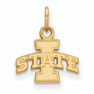 Iowa State Cyclones Sterling Silver Gold Plated Extra Small Pendant