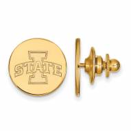 Iowa State Cyclones Sterling Silver Gold Plated Lapel Pin