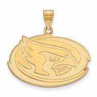 Iowa State Cyclones Sterling Silver Gold Plated Large Pendant