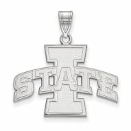 Iowa State Cyclones Sterling Silver Large Pendant