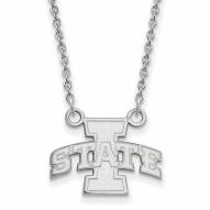 Iowa State Cyclones Sterling Silver Small Pendant Necklace