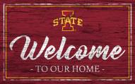 Iowa State Cyclones Team Color Welcome Sign