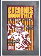 Iowa State Cyclones Team Monthly 11" x 19" Framed Sign