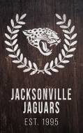 Jacksonville Jaguars 11" x 19" Laurel Wreath Sign