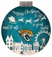 Jacksonville Jaguars 12" Christmas Village Wall Art