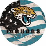 Jacksonville Jaguars 12" Team Color Flag Circle Sign
