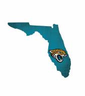 Jacksonville Jaguars 12" Team Color Logo State Sign