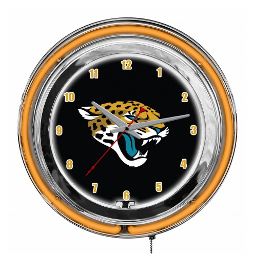 Jacksonville Jaguars 14&quot; Neon Clock