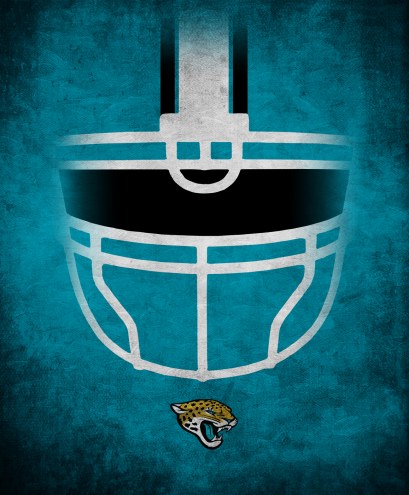 Jacksonville Jaguars 16&quot; x 20&quot; Ghost Helmet Canvas Print